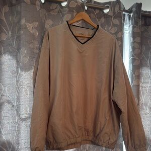 Golf- Men's Beige V-Neck pull-over